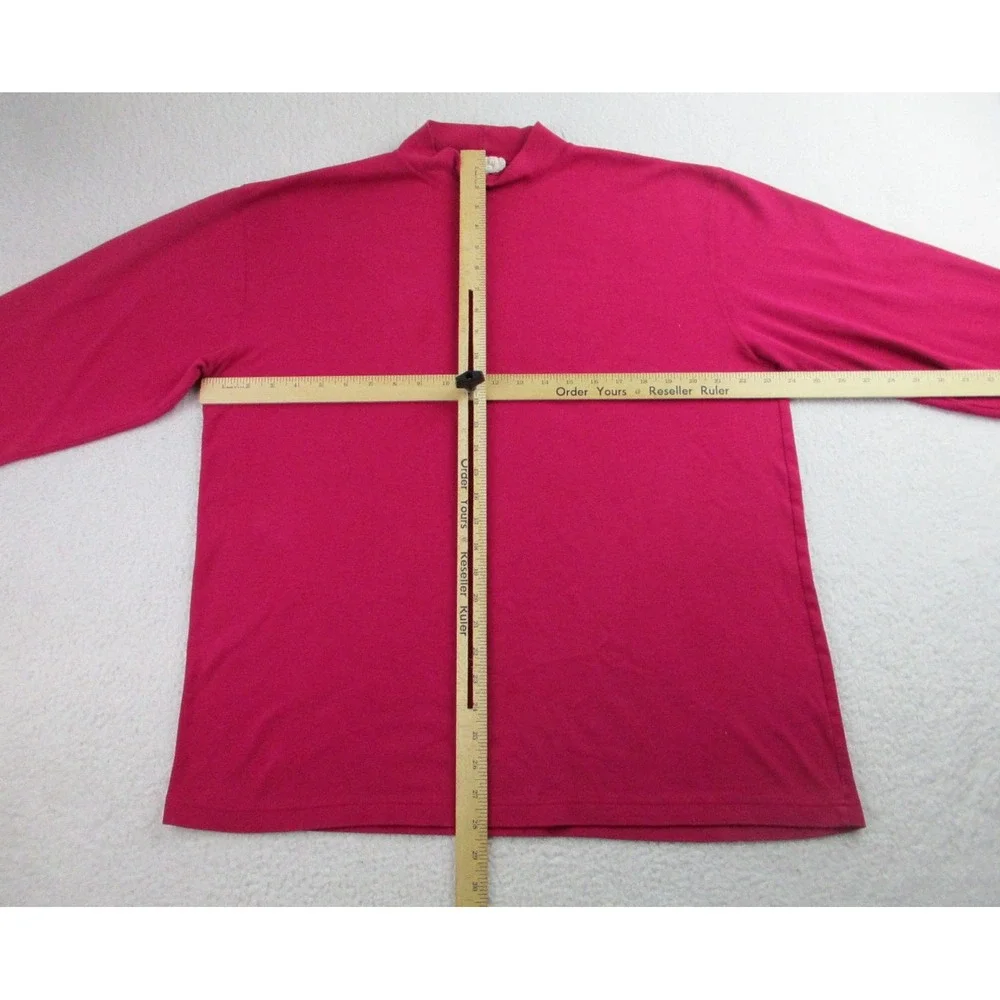 Vintage J Crew Shirt Mens XXL Oarsman Label 90s LS Pink Thrashed Mockneck *READ*